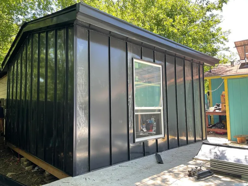 Black standing seam metal wall panels for Metal Roof Installation in La CaÃ±ada Flintridge